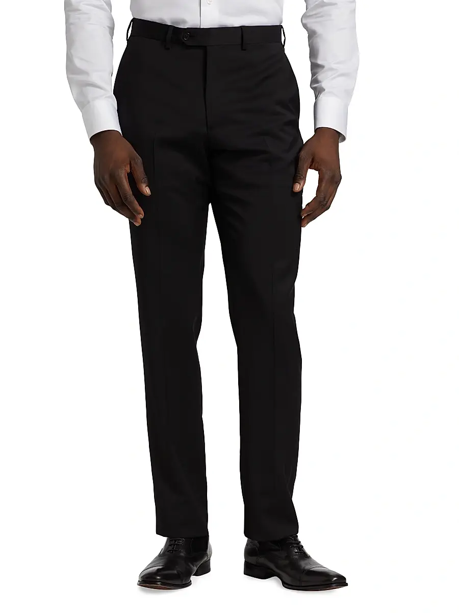 Emporio Armani Men's Classic Wool Trousers | Thumbnail 3 Emporio Armani Men's Classic Wool Trousers | Thumbnail 3