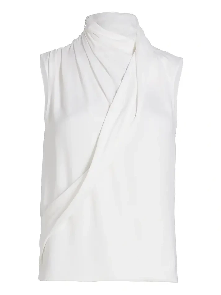 Giorgio Armani Women's Silk Wrap Top