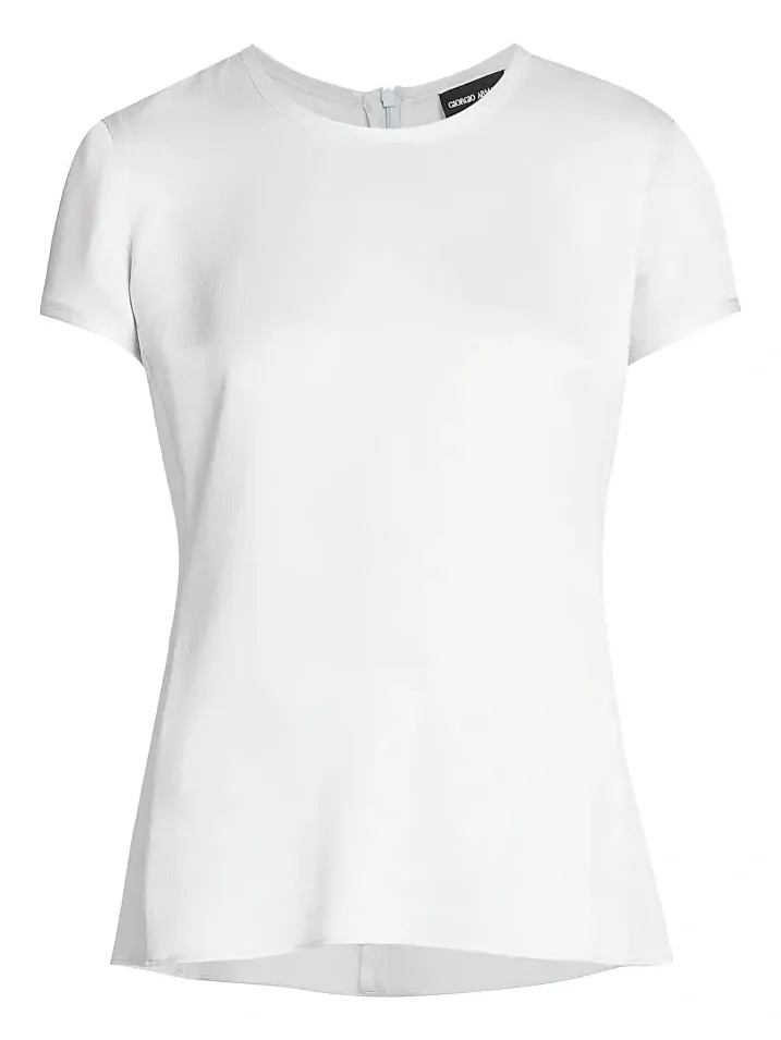 Women's Silk Short-Sleeve Shirt Women's Silk Short-Sleeve Shirt