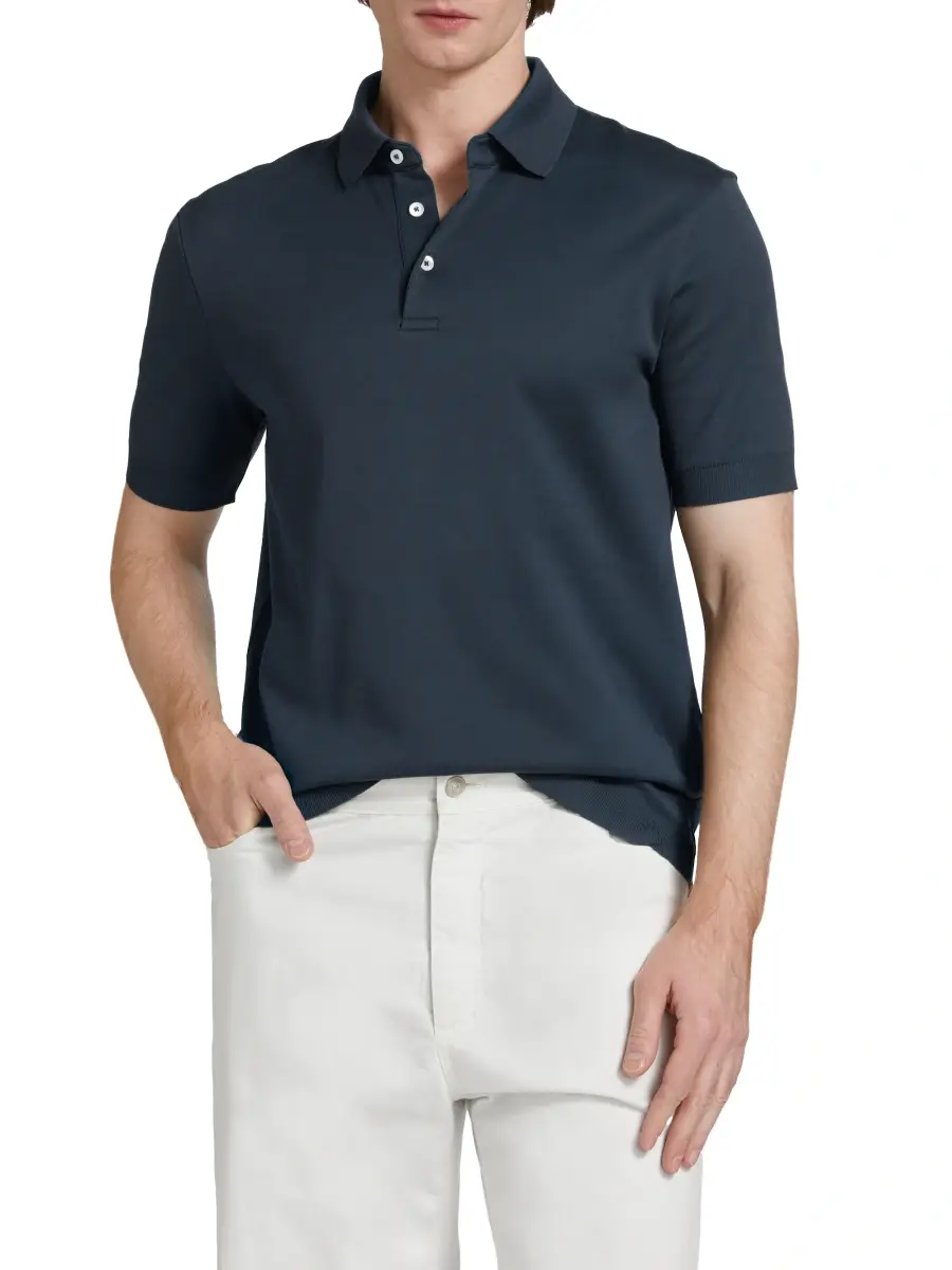 HERNO Men's Cotton Polo Shirt | Thumbnail 3 HERNO Men's Cotton Polo Shirt | Thumbnail 3