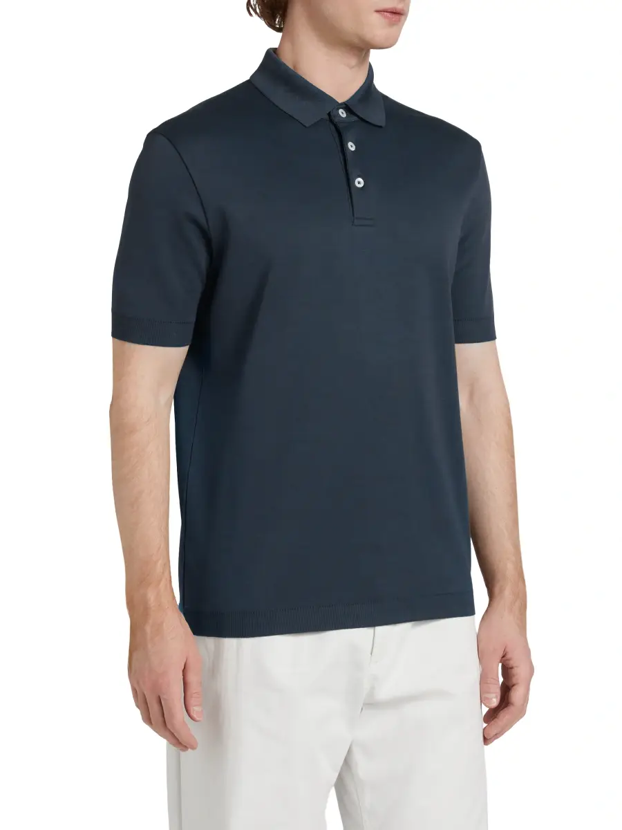 HERNO Men's Cotton Polo Shirt | Thumbnail 4 HERNO Men's Cotton Polo Shirt | Thumbnail 4