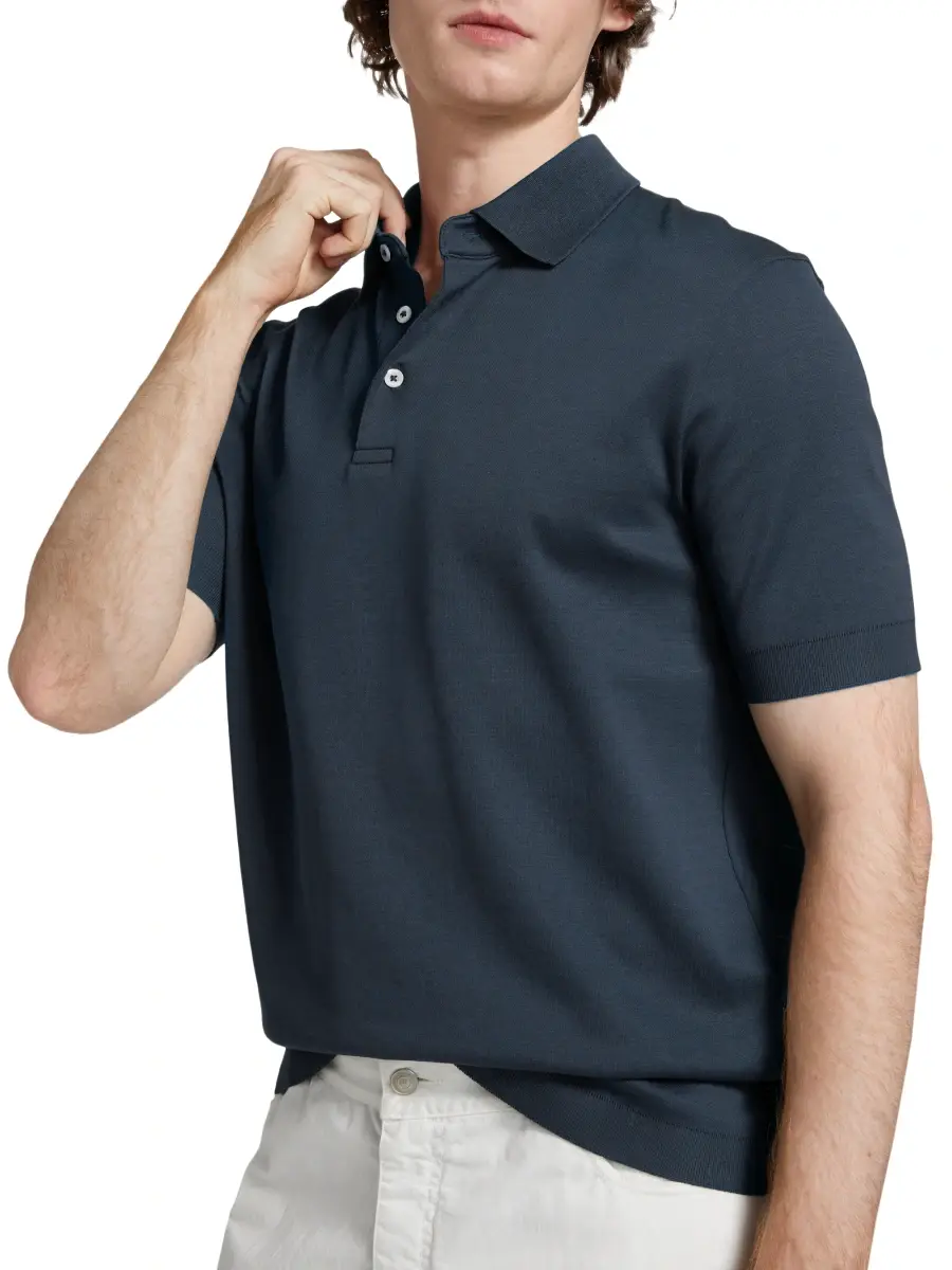 HERNO Men's Cotton Polo Shirt | Thumbnail 6 HERNO Men's Cotton Polo Shirt | Thumbnail 6
