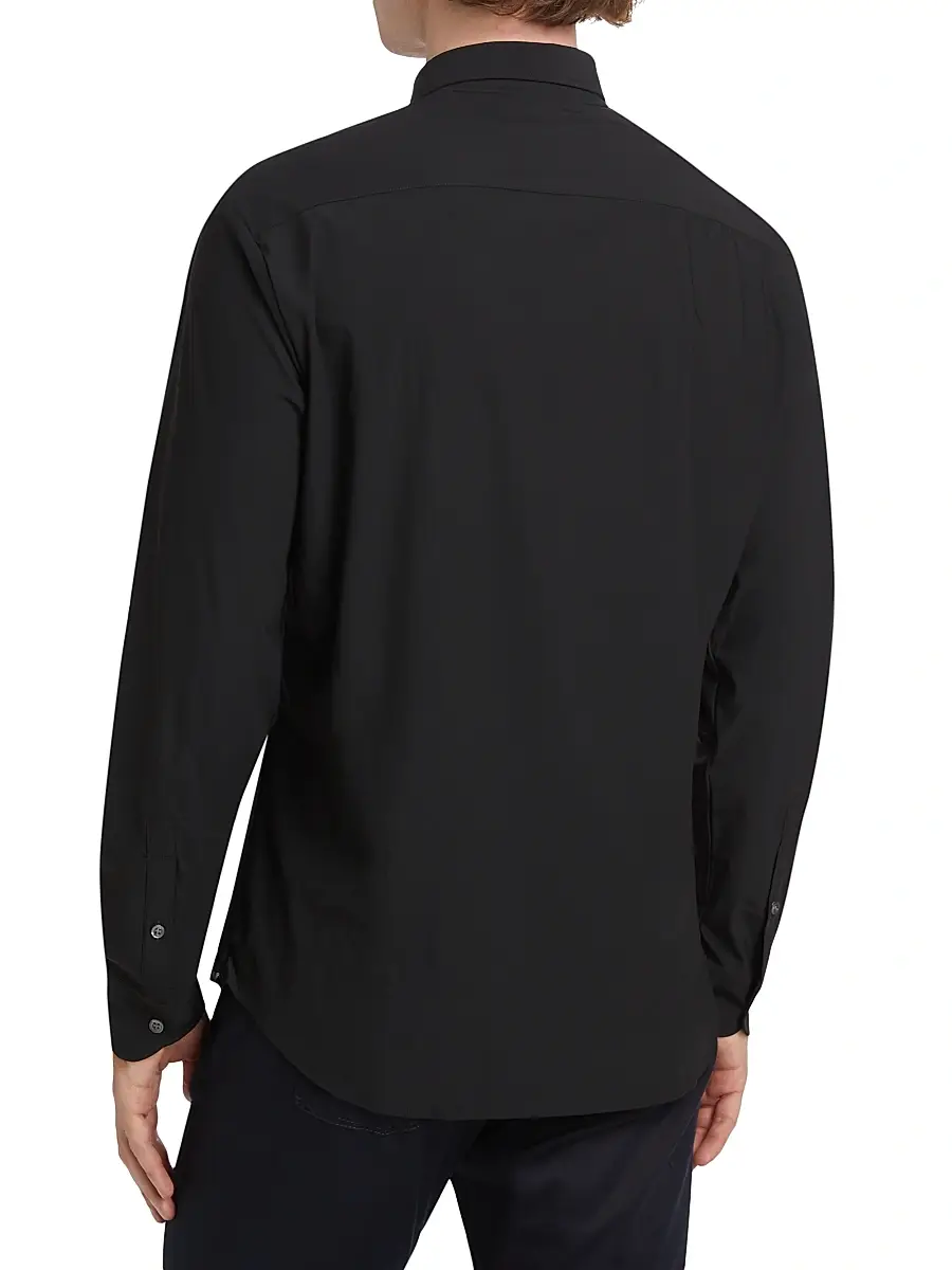 Emporio Armani Men's Stretch Button-Front Shirt | Thumbnail 5 Emporio Armani Men's Stretch Button-Front Shirt | Thumbnail 5