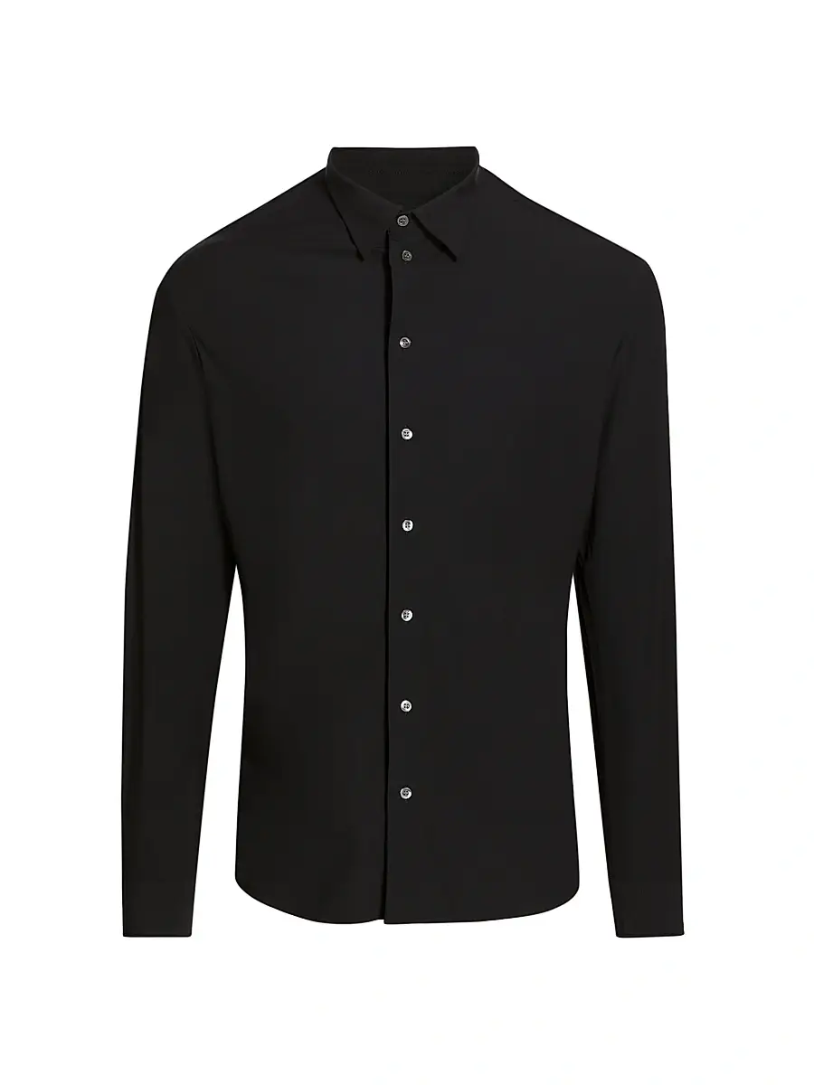 Men's Stretch Button-Front Shirt
