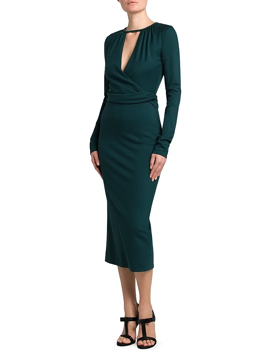 Giorgio Armani Women's Milano Jersey Sheath Dress | Thumbnail 4 Giorgio Armani Women's Milano Jersey Sheath Dress | Thumbnail 4
