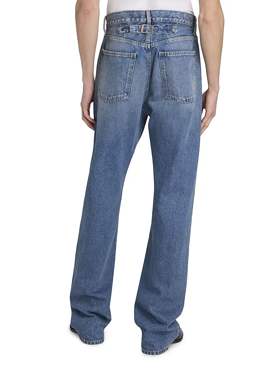 Maison Margiela Men's Denim Five-Pocket Straight-Leg Jeans | Thumbnail 5 Maison Margiela Men's Denim Five-Pocket Straight-Leg Jeans | Thumbnail 5