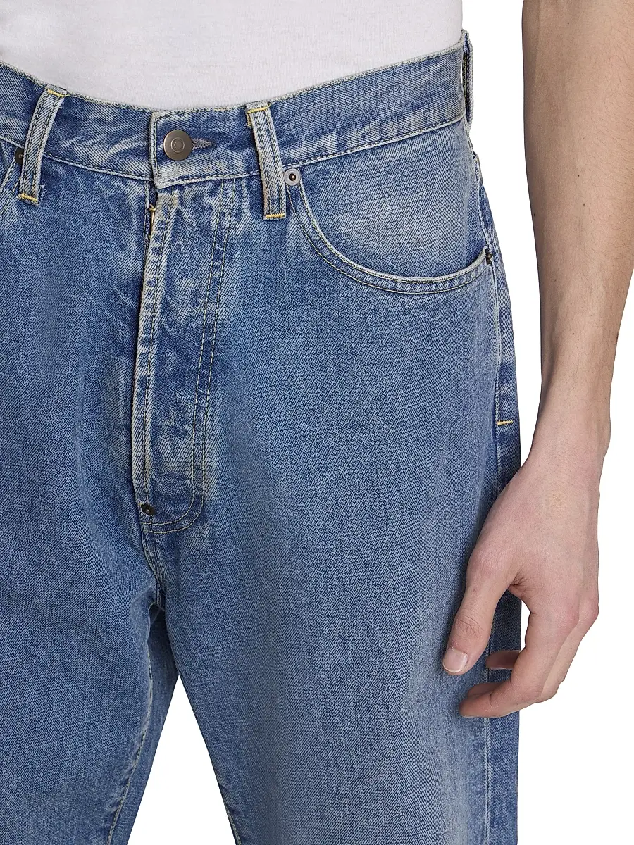 Maison Margiela Men's Denim Five-Pocket Straight-Leg Jeans | Thumbnail 6 Maison Margiela Men's Denim Five-Pocket Straight-Leg Jeans | Thumbnail 6