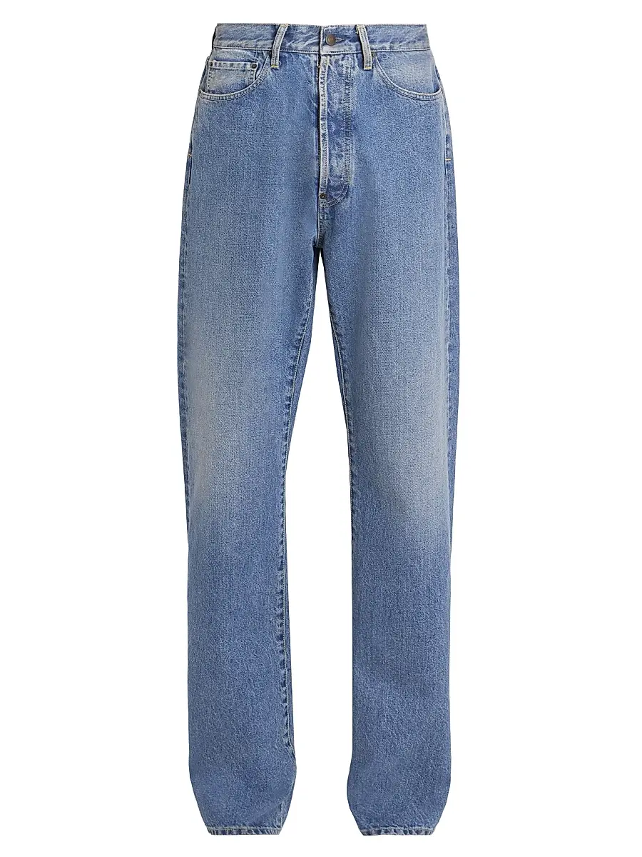Maison Margiela Men's Denim Five-Pocket Straight-Leg Jeans