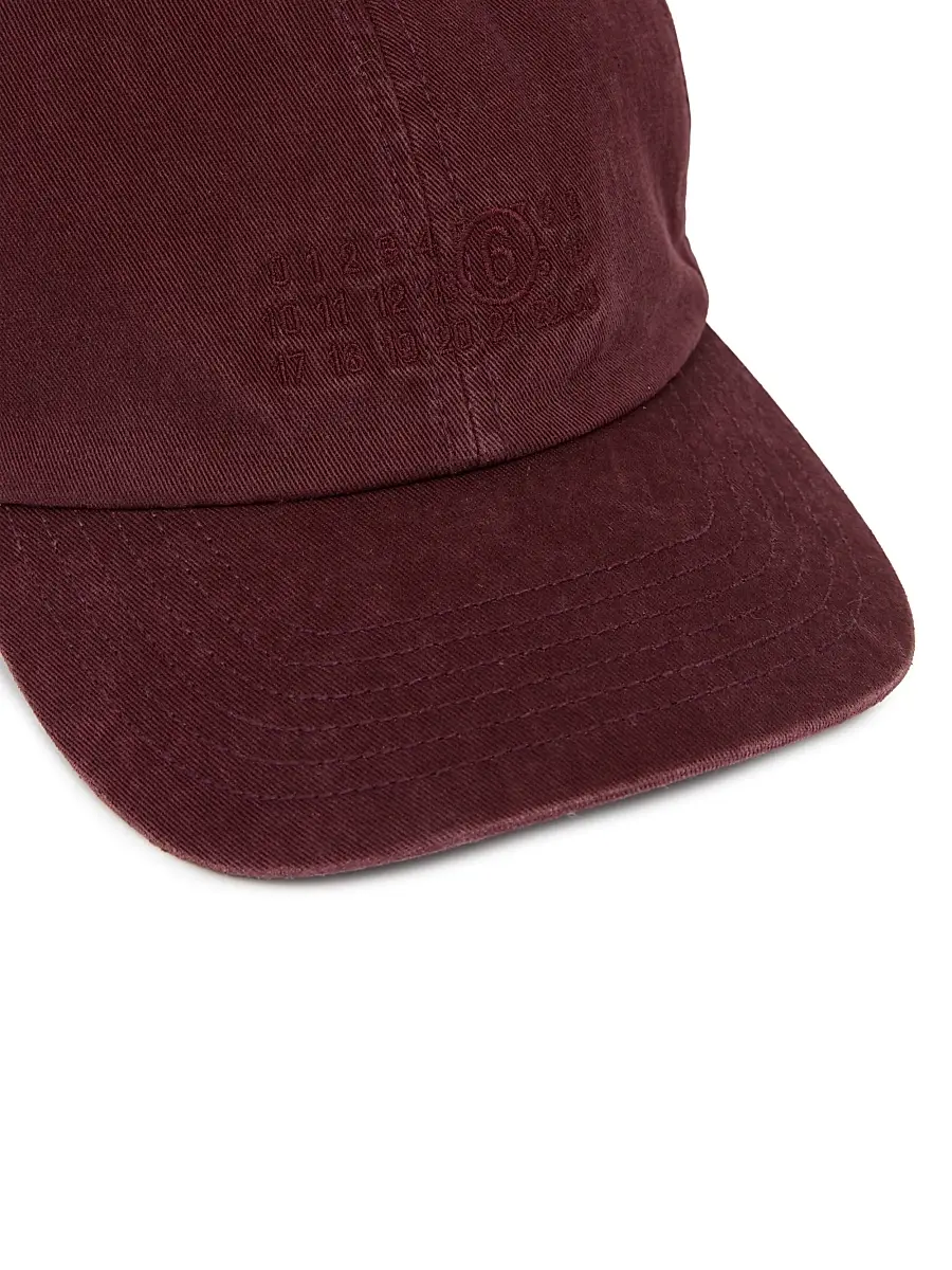 MM6 MAISON MARGIELA Men's Embroidered Cotton Canvas Baseball Cap | Thumbnail 2