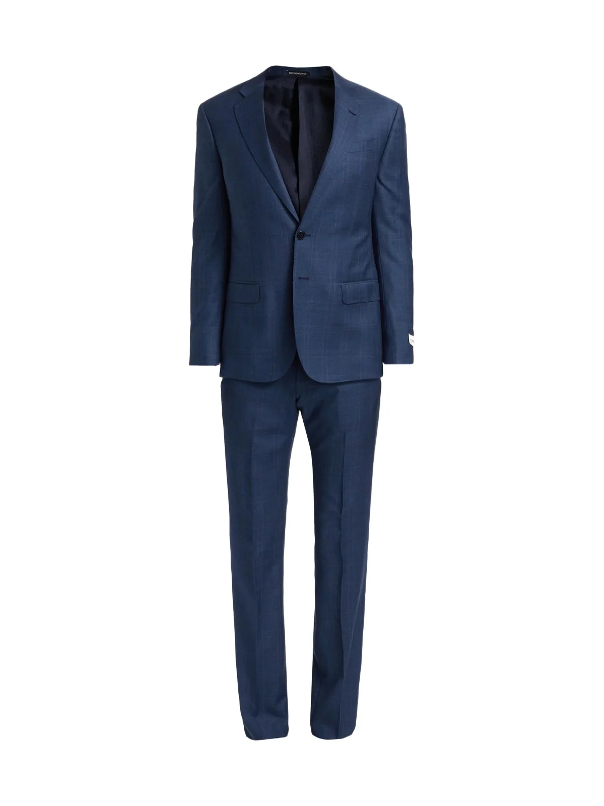 Men's Glen Check Virgin Wool Single-Breasted Suit Men's Glen Check Virgin Wool Single-Breasted Suit