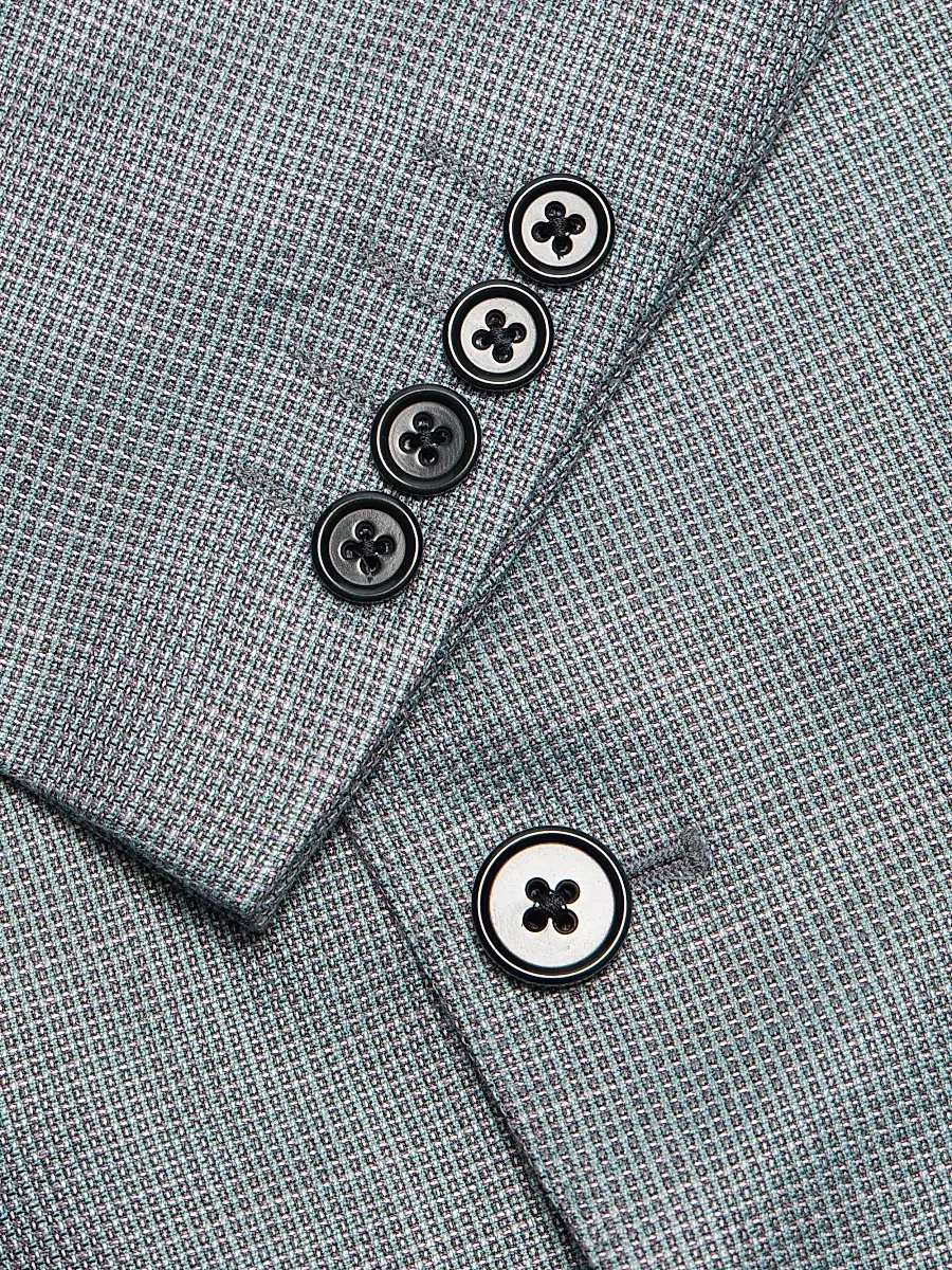 Emporio Armani Men's Textured Single-Breasted Jacket | Thumbnail 7 Emporio Armani Men's Textured Single-Breasted Jacket | Thumbnail 7