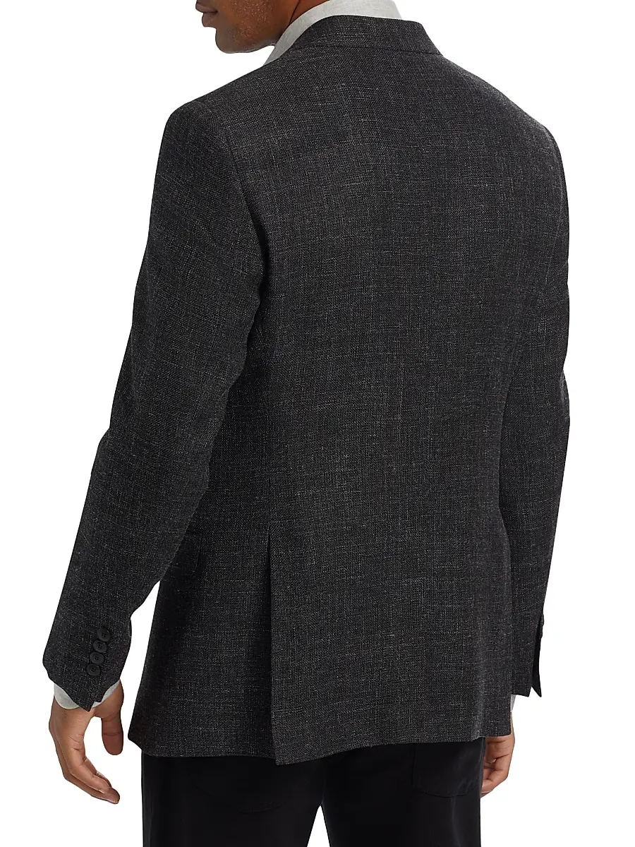 Emporio Armani Men's Virgin Wool-Blend Blazer | Thumbnail 5