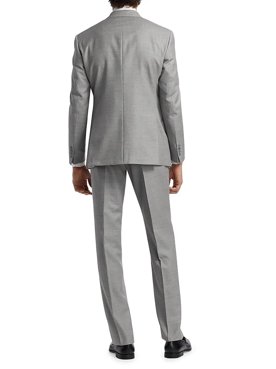 Emporio Armani Men's Virgin Wool Single-Breasted Suit | Thumbnail 5 Emporio Armani Men's Virgin Wool Single-Breasted Suit | Thumbnail 5