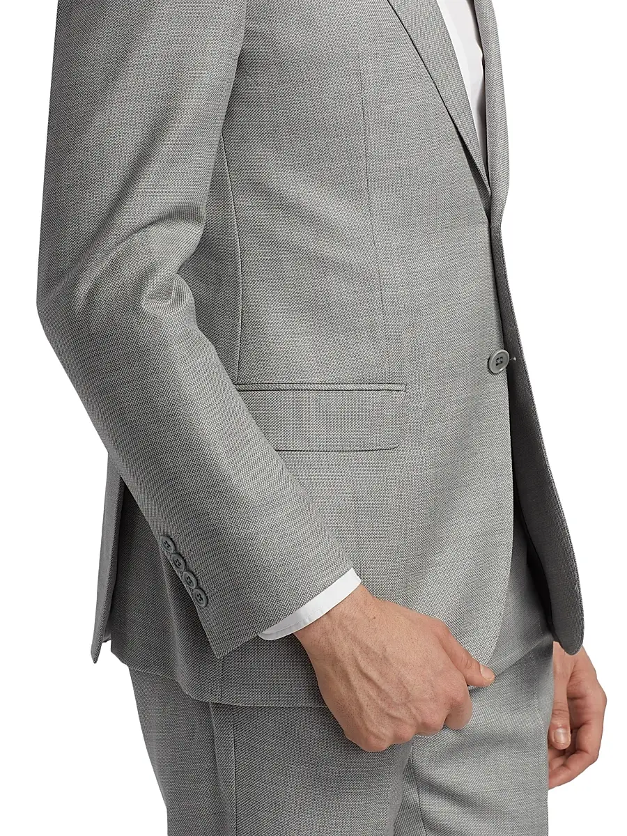 Emporio Armani Men's Virgin Wool Single-Breasted Suit | Thumbnail 6 Emporio Armani Men's Virgin Wool Single-Breasted Suit | Thumbnail 6