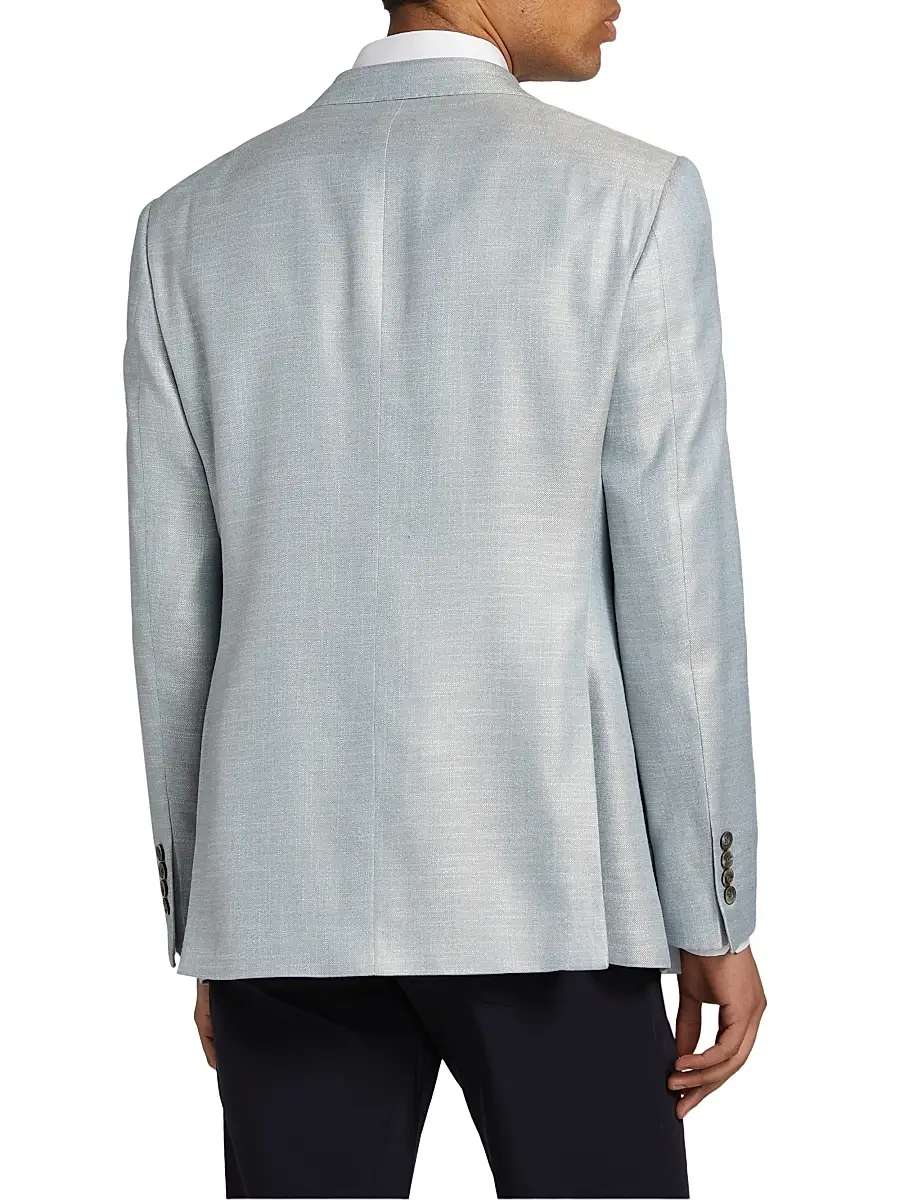 Emporio Armani Men's Bamboo Notch Lapel Jacket | Thumbnail 5 Emporio Armani Men's Bamboo Notch Lapel Jacket | Thumbnail 5