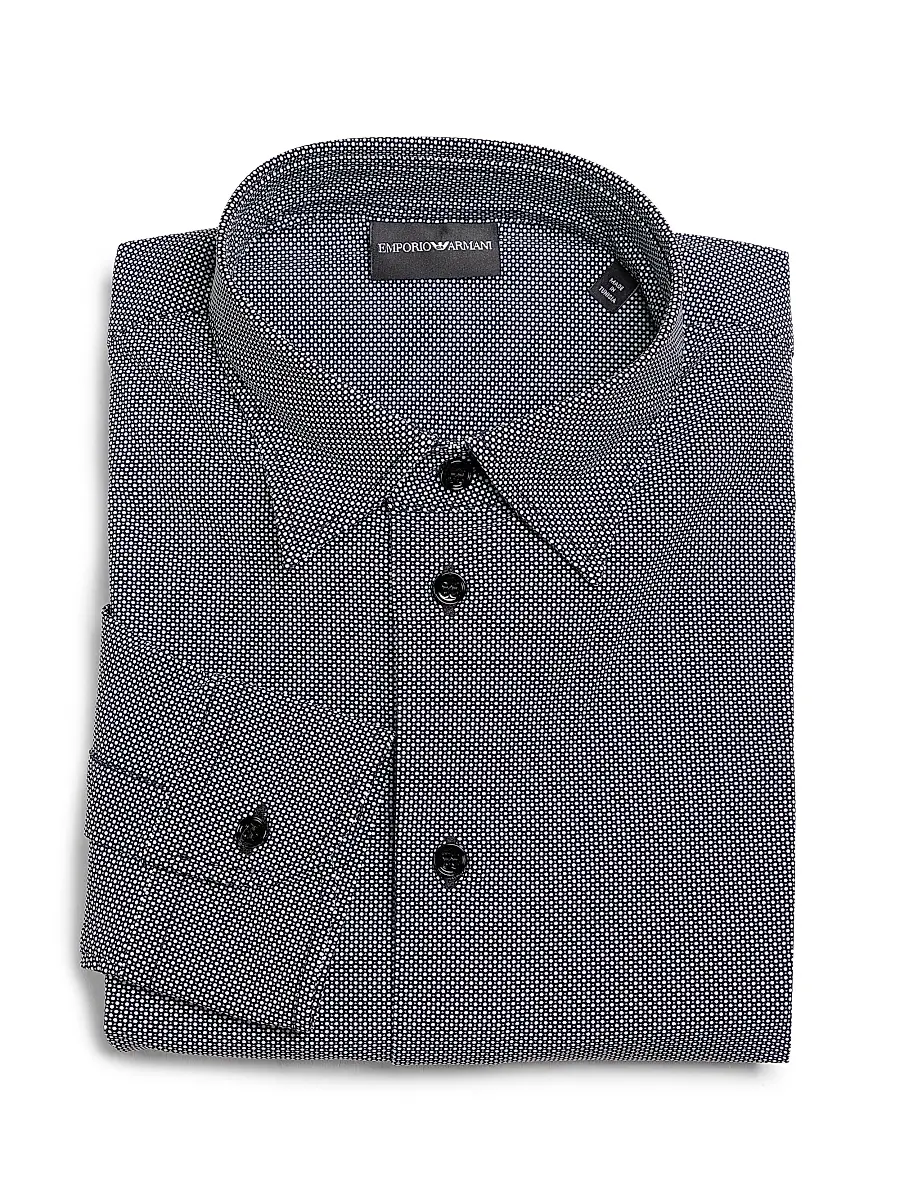 Men's Micro-Print Sport Shirt Men's Micro-Print Sport Shirt