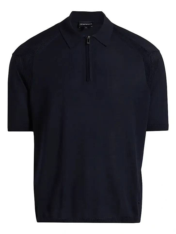 Men's Zip-Front Polo Sweater Men's Zip-Front Polo Sweater