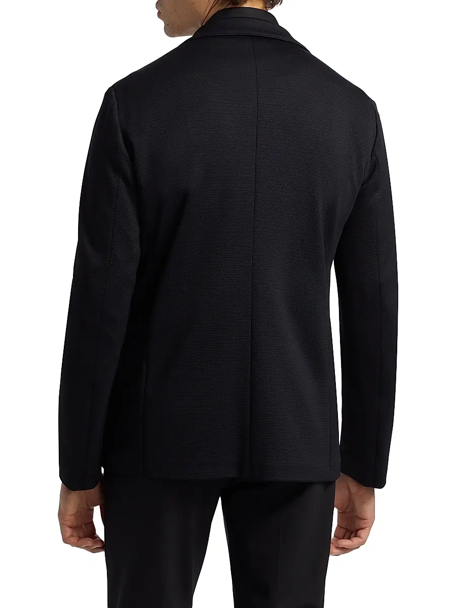 Emporio Armani Men's Rice Stitch Sport Jacket | Thumbnail 5 Emporio Armani Men's Rice Stitch Sport Jacket | Thumbnail 5