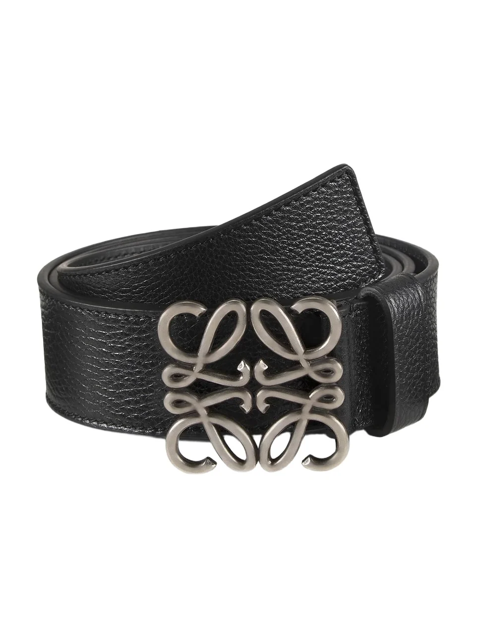 Loewe Men's Chunky Anagram Leather Belt