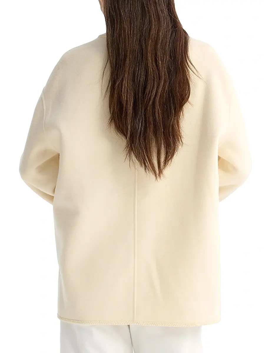 Róhe Women's Double-Faced Wool Jacket - Offwhite | Thumbnail 6 Róhe Women's Double-Faced Wool Jacket - Offwhite | Thumbnail 6