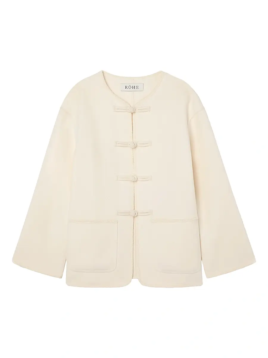 Róhe Women's Double-Faced Wool Jacket - Offwhite | Image 1 Róhe Women's Double-Faced Wool Jacket - Offwhite | Image 1