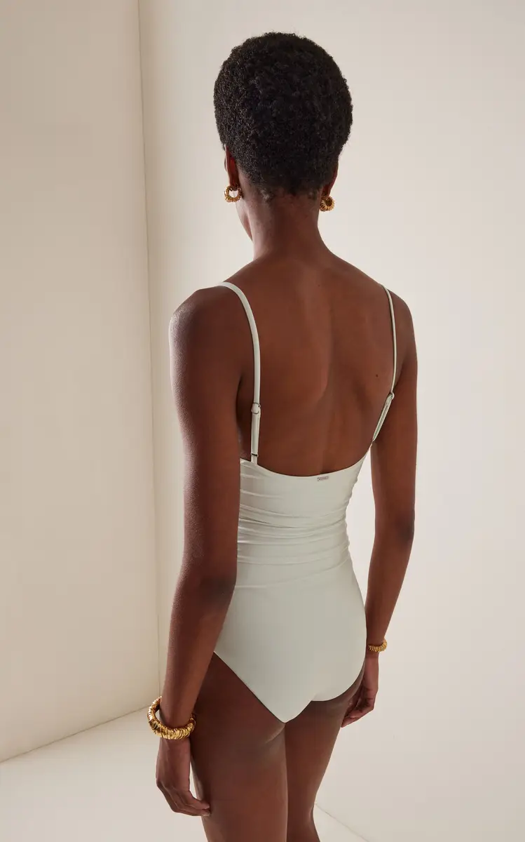 Simkhai Laine Ruched One-Piece Swimsuit | Thumbnail 3 Simkhai Laine Ruched One-Piece Swimsuit | Thumbnail 3
