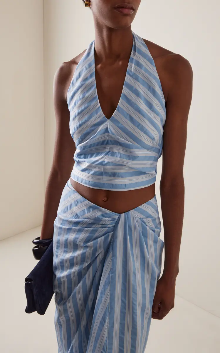 Simkhai Caprie Yarn-Dyed Jersey Halter Top | Thumbnail 2