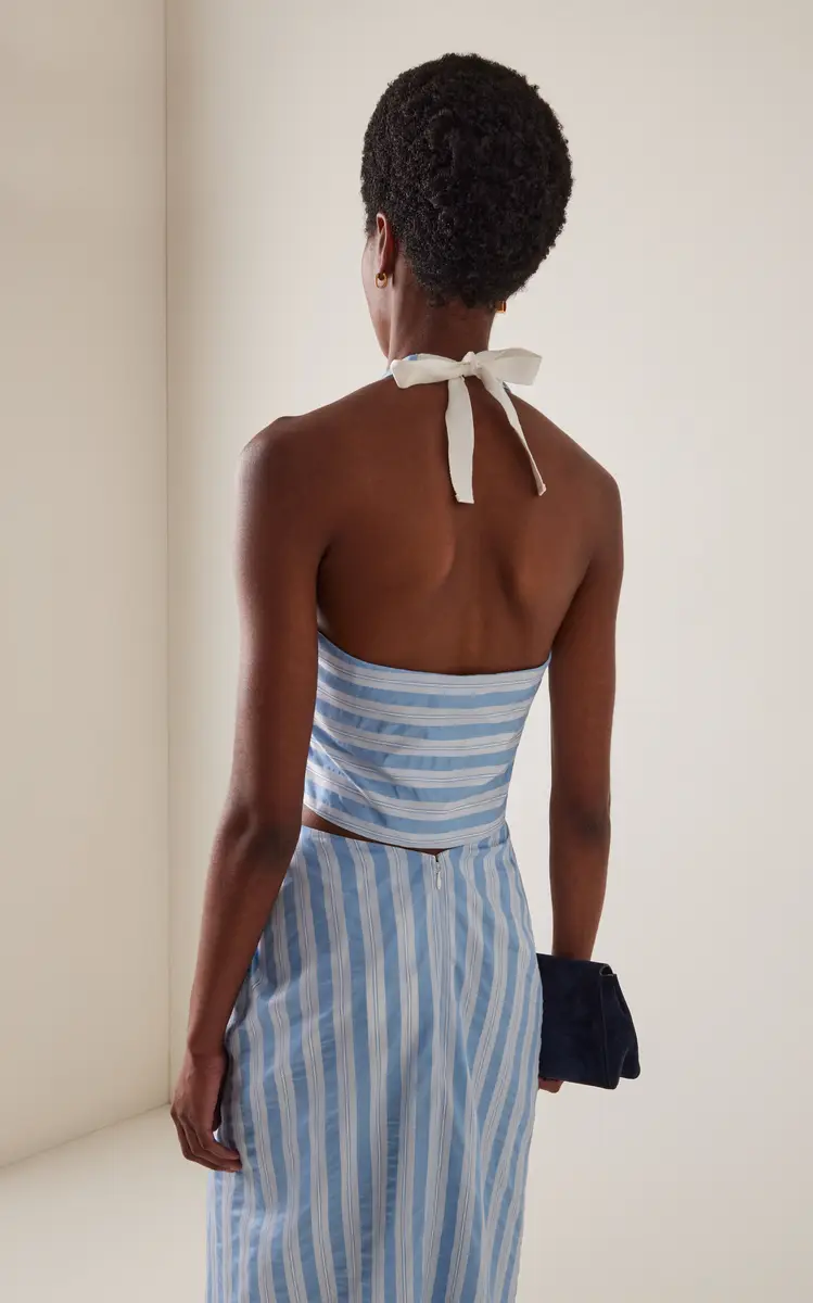 Simkhai Caprie Yarn-Dyed Jersey Halter Top | Thumbnail 4