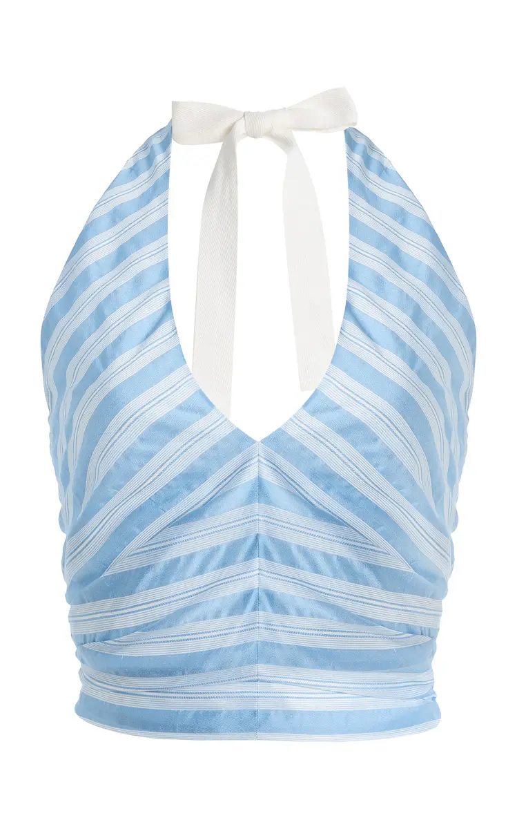 Simkhai Caprie Yarn-Dyed Jersey Halter Top | Thumbnail 6