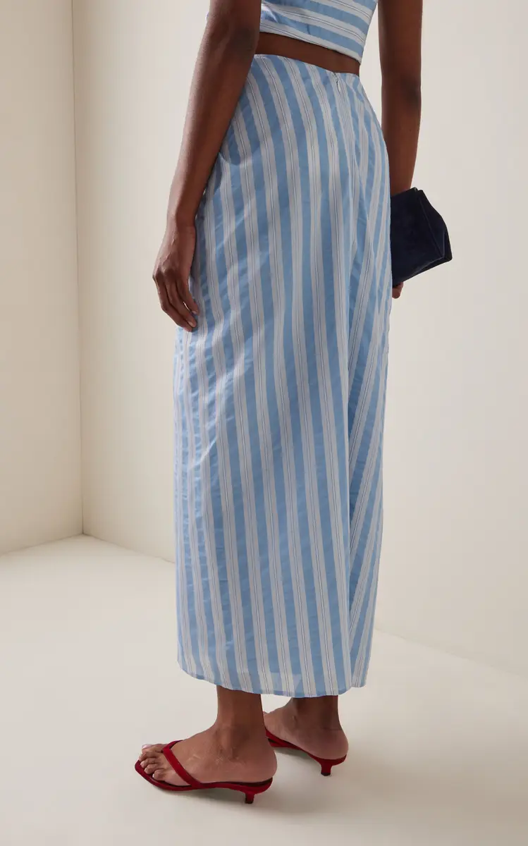 Simkhai Liorra Yarn-Dyed Jersey Midi Skirt | Thumbnail 4 Simkhai Liorra Yarn-Dyed Jersey Midi Skirt | Thumbnail 4