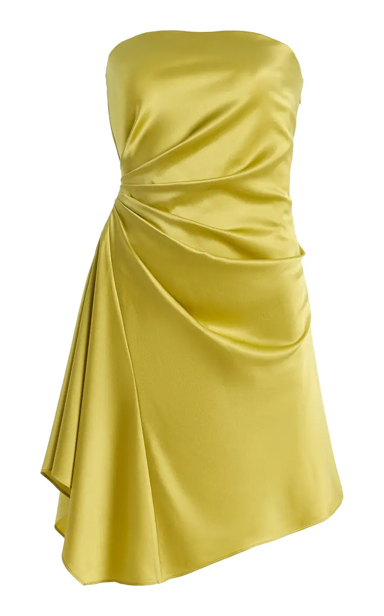 Staud Adriana Draped Silk-Blend Mini Dress | Thumbnail 7 Staud Adriana Draped Silk-Blend Mini Dress | Thumbnail 7