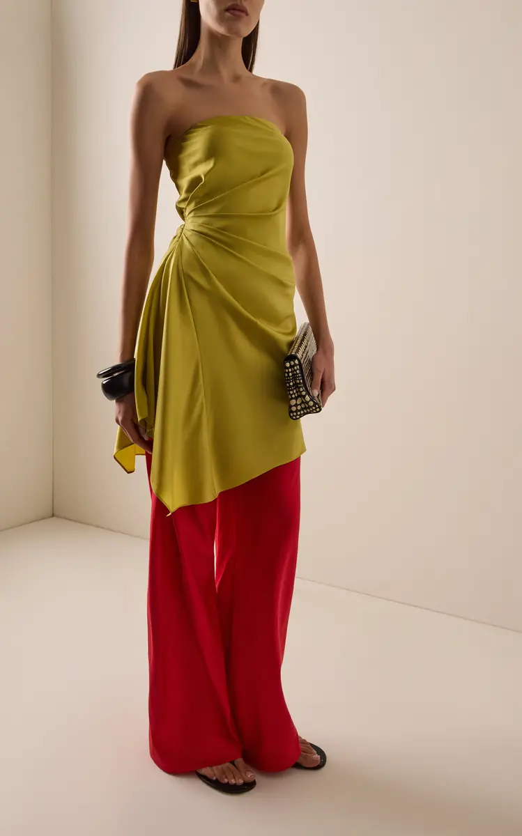 Staud Stroll Silk Wide-Leg Pants | Thumbnail 2 Staud Stroll Silk Wide-Leg Pants | Thumbnail 2