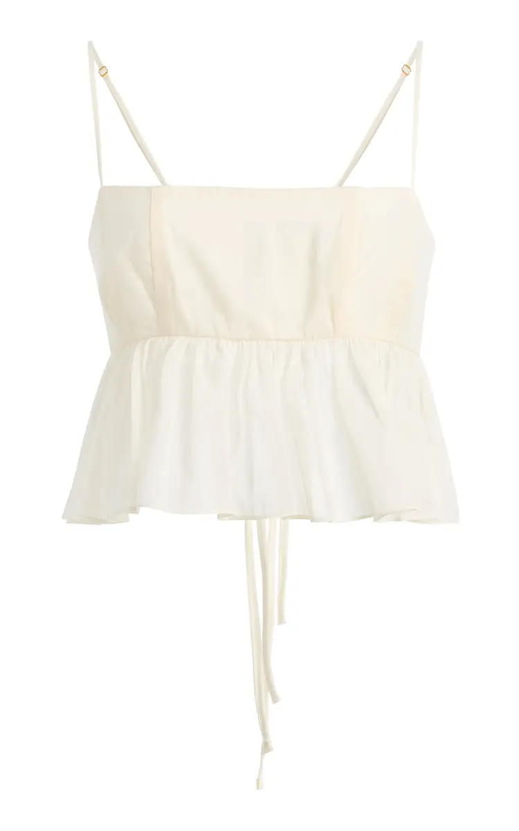 Moré Noir Dune Cotton-Silk Voile Top | Thumbnail 10 Moré Noir Dune Cotton-Silk Voile Top | Thumbnail 10