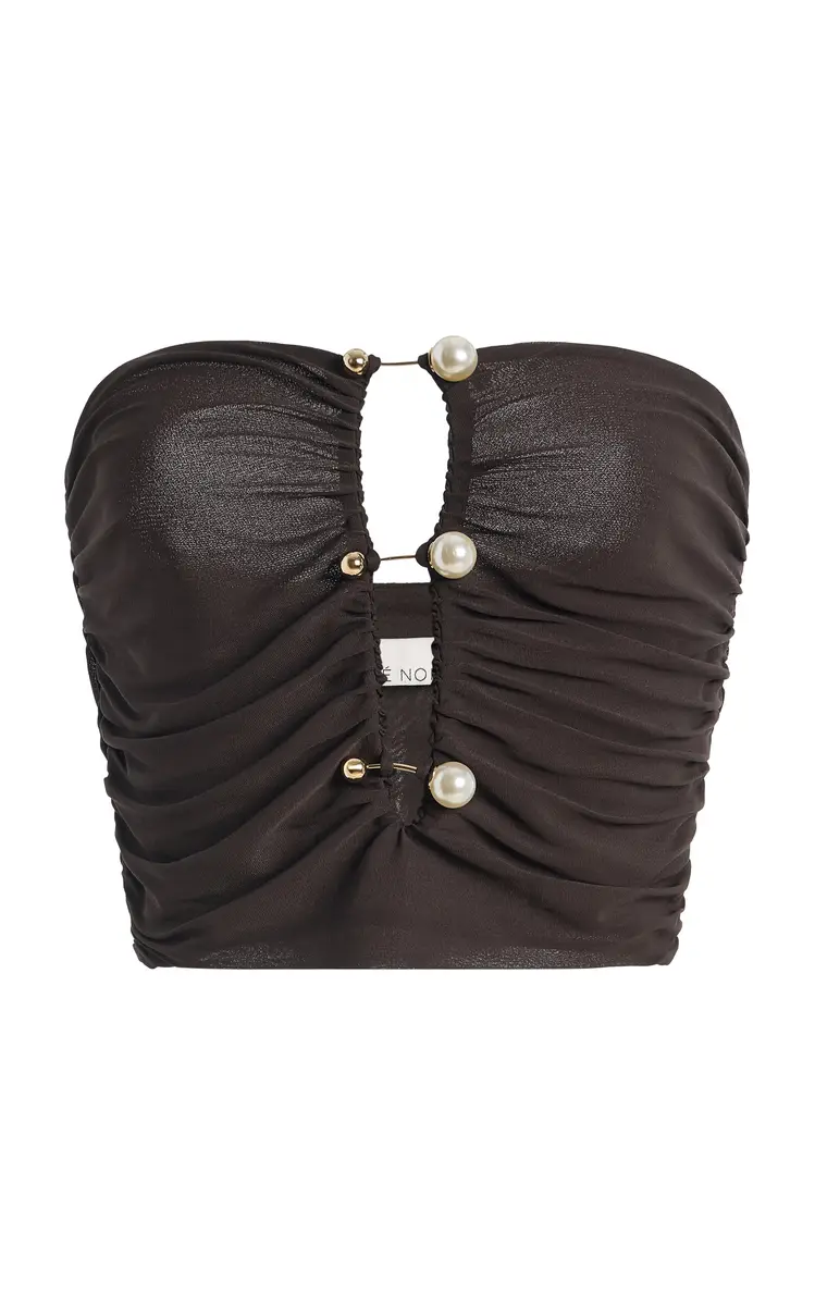 Moré Noir Goya Strapless Jersey Top | Image 1 Moré Noir Goya Strapless Jersey Top | Image 1