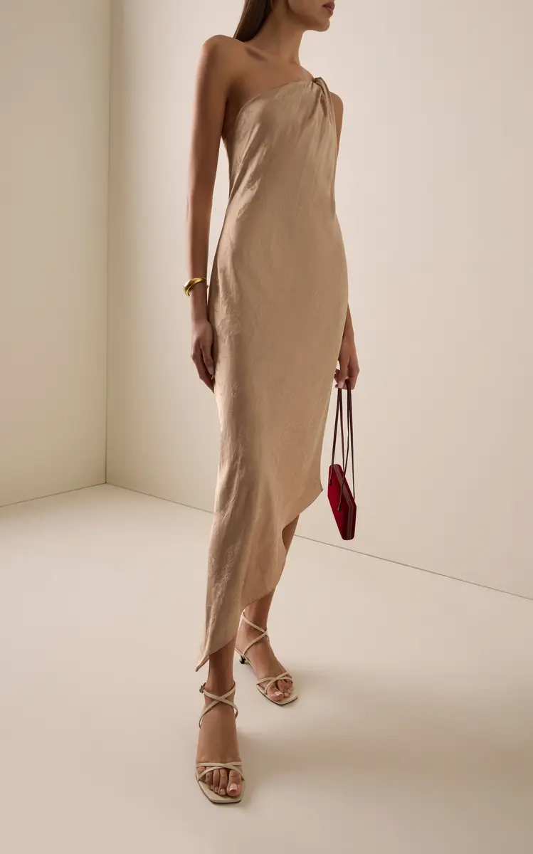 Anna October Molly Asymmetrical Chiffon Midi Dress | Thumbnail 2 Anna October Molly Asymmetrical Chiffon Midi Dress | Thumbnail 2