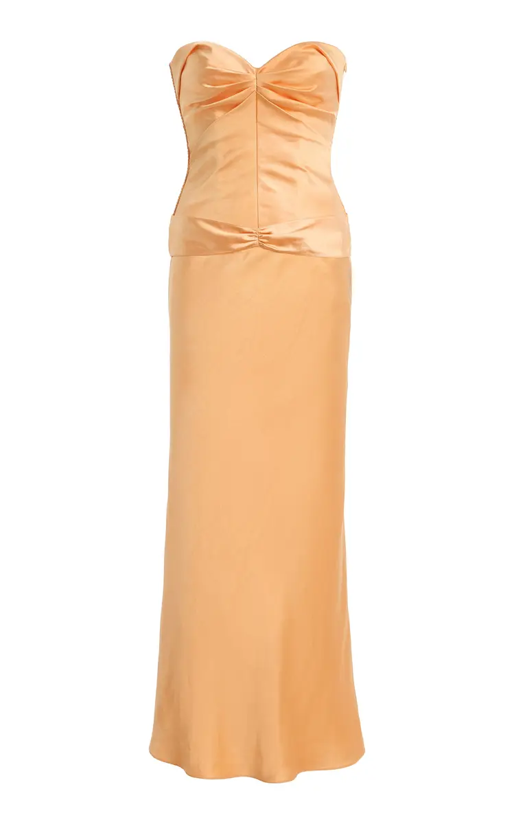 Anna October Diana Satin Midi Dress | Thumbnail 7