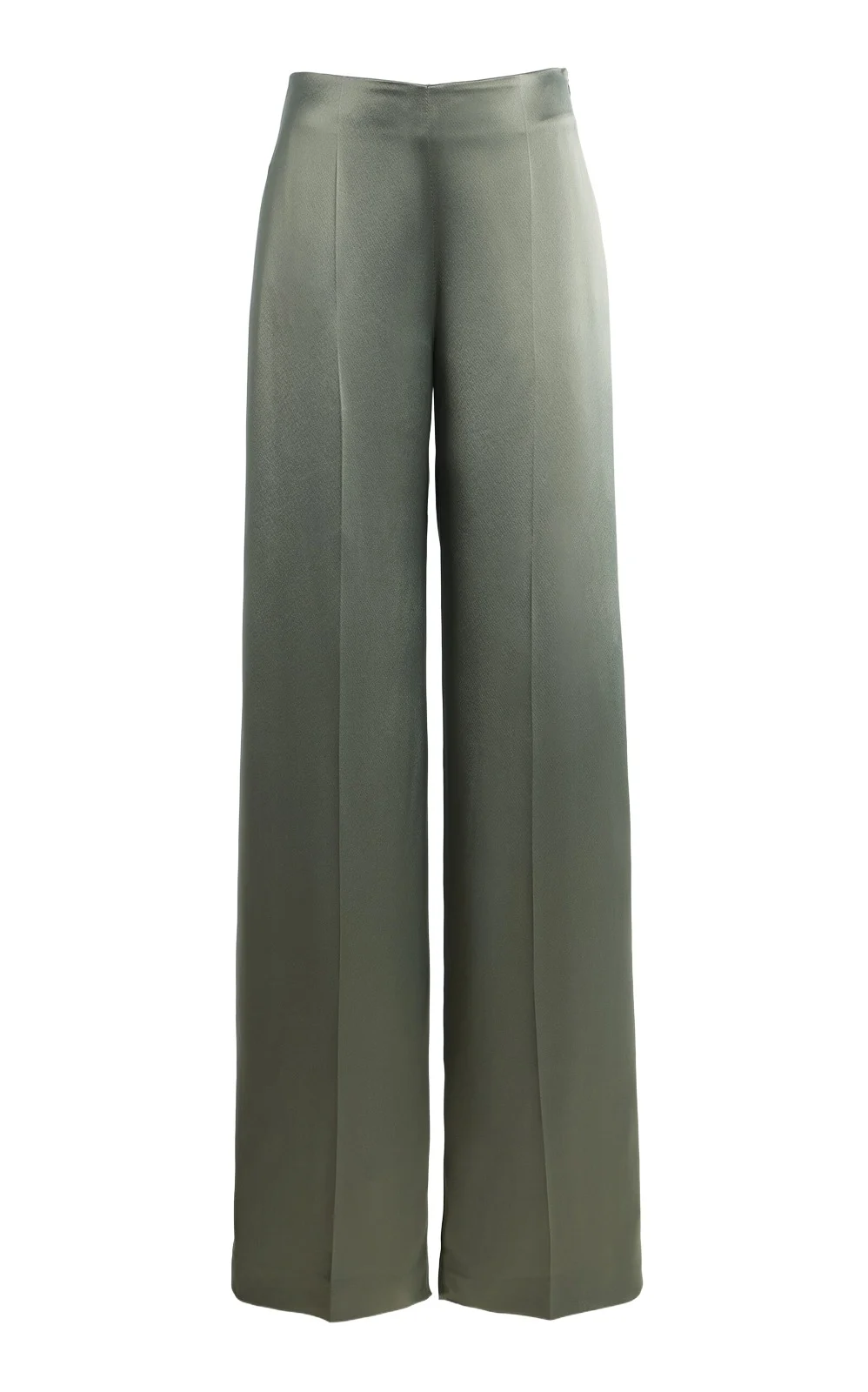 Wide-Leg Satin Pants