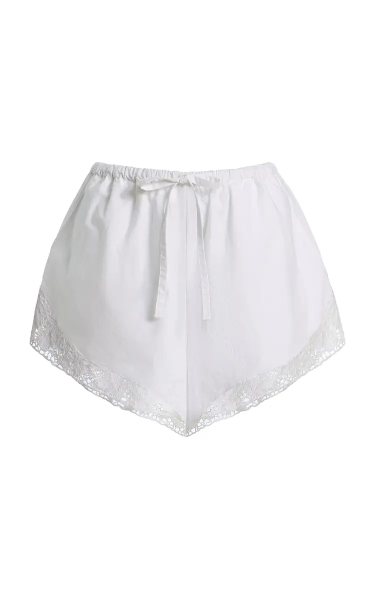 ROTATE Cotton Drawstring Shorts | Image 1 ROTATE Cotton Drawstring Shorts | Image 1