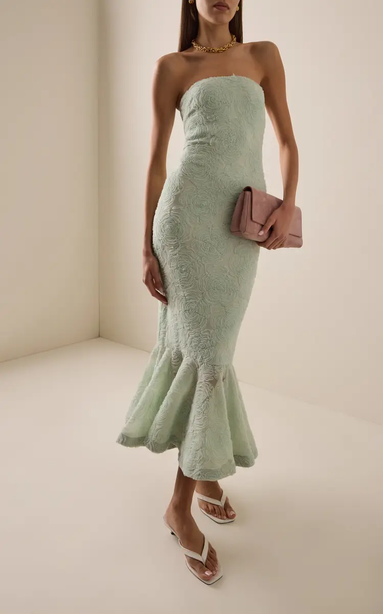 ROTATE Flower Mesh Flounce Dress | Thumbnail 2 ROTATE Flower Mesh Flounce Dress | Thumbnail 2