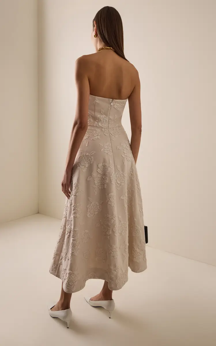 ROTATE Jacquard Strapless Dress | Thumbnail 4 ROTATE Jacquard Strapless Dress | Thumbnail 4