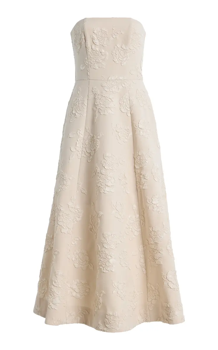 ROTATE Jacquard Strapless Dress | Thumbnail 6 ROTATE Jacquard Strapless Dress | Thumbnail 6
