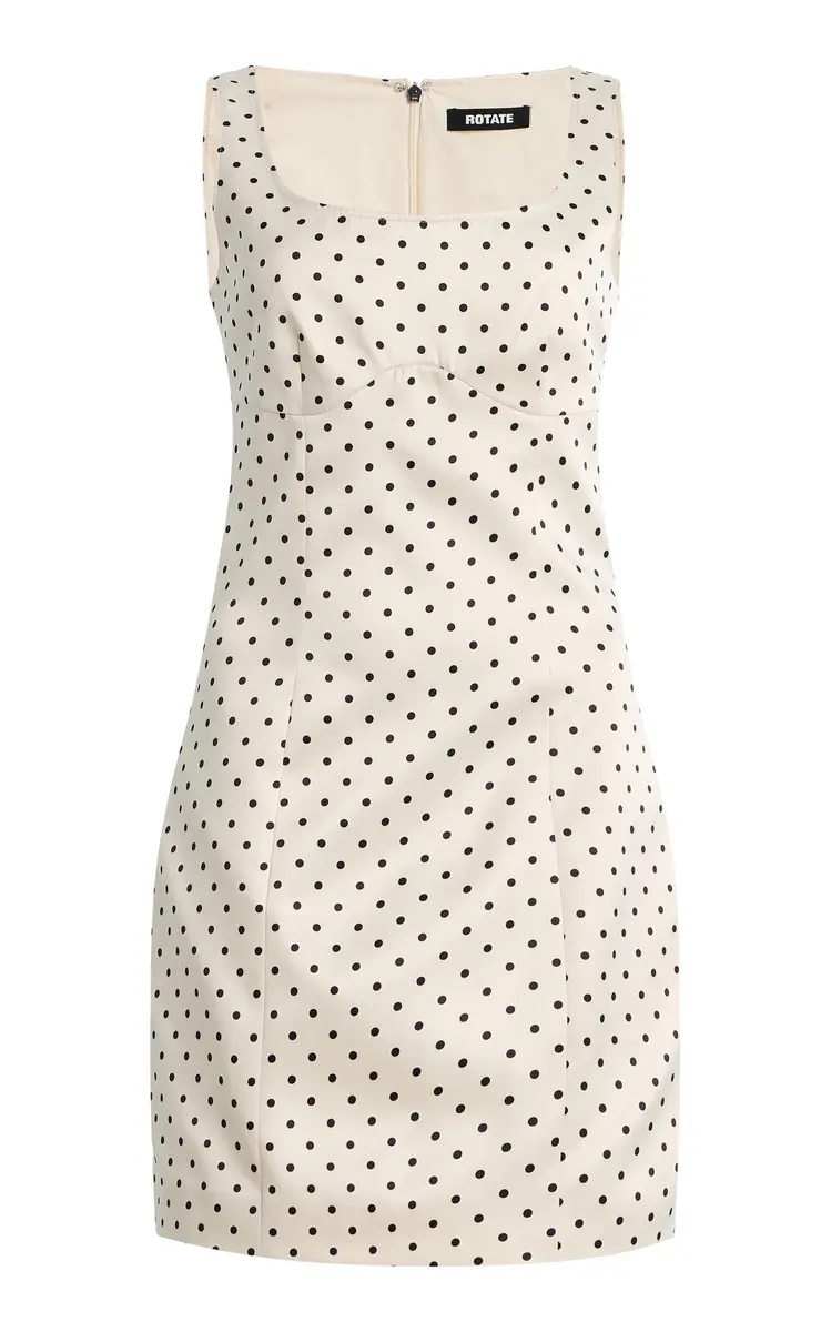 ROTATE Polka-Dot Satin Mini Dress | Thumbnail 13 ROTATE Polka-Dot Satin Mini Dress | Thumbnail 13