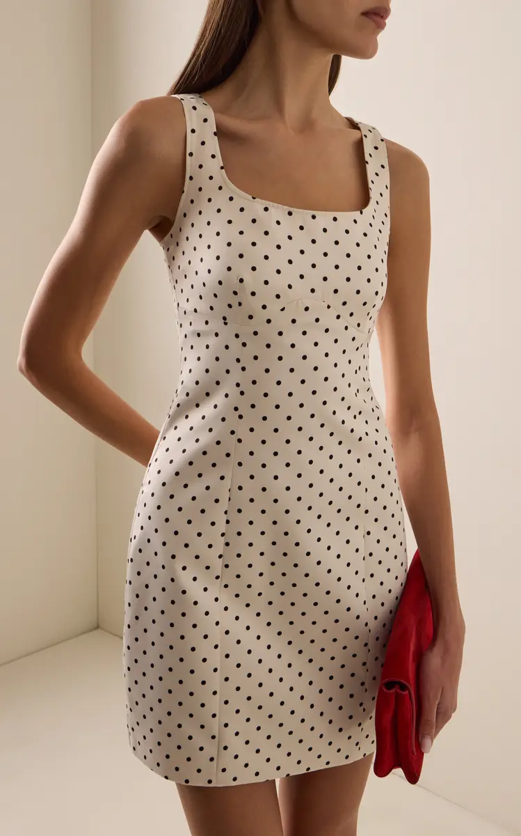 ROTATE Polka-Dot Satin Mini Dress | Thumbnail 3 ROTATE Polka-Dot Satin Mini Dress | Thumbnail 3