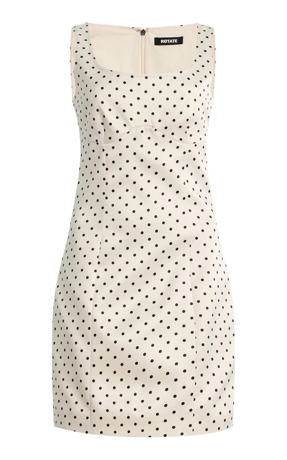 Polka-Dot Satin Mini Dress Polka-Dot Satin Mini Dress