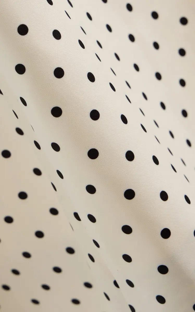 ROTATE Polka-Dot Satin Midi Dress | Thumbnail 5