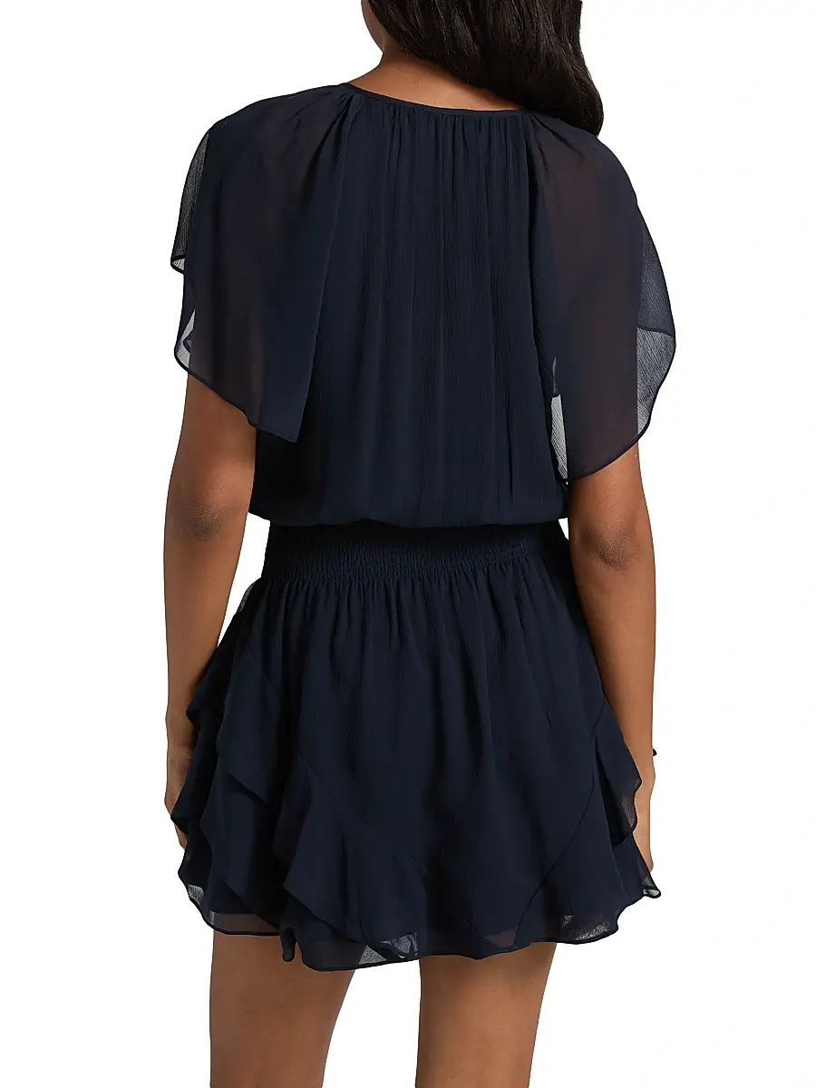 Ramy Brook Women's Ismeria Lace-Trimmed Silk Minidress | Thumbnail 5 Ramy Brook Women's Ismeria Lace-Trimmed Silk Minidress | Thumbnail 5