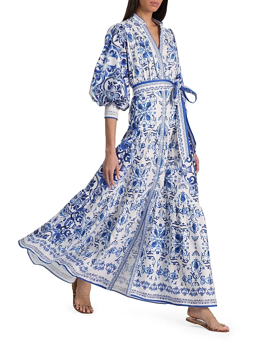 Alice + Olivia Women's Cora Tiered Shirtdress | Thumbnail 2 Alice + Olivia Women's Cora Tiered Shirtdress | Thumbnail 2