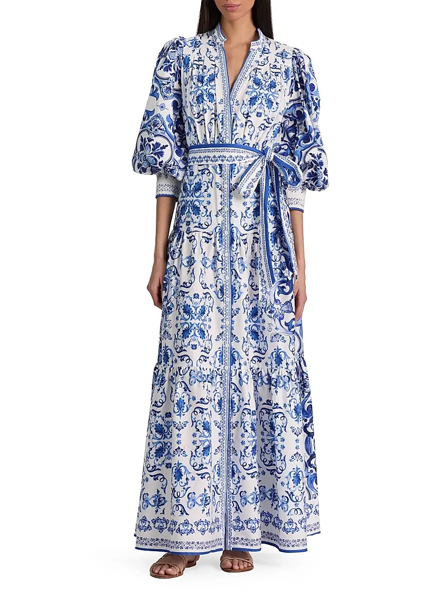 Alice + Olivia Women's Cora Tiered Shirtdress | Thumbnail 3 Alice + Olivia Women's Cora Tiered Shirtdress | Thumbnail 3