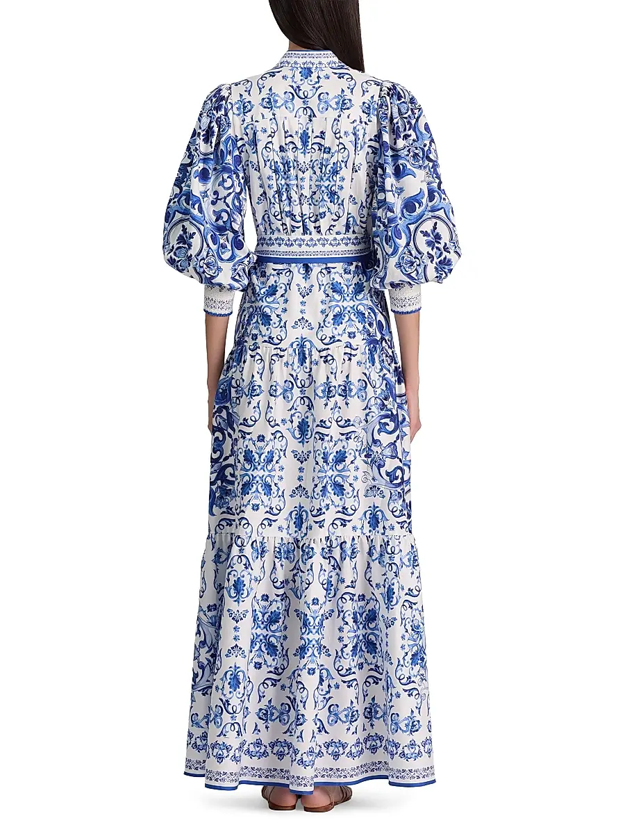 Alice + Olivia Women's Cora Tiered Shirtdress | Thumbnail 5 Alice + Olivia Women's Cora Tiered Shirtdress | Thumbnail 5
