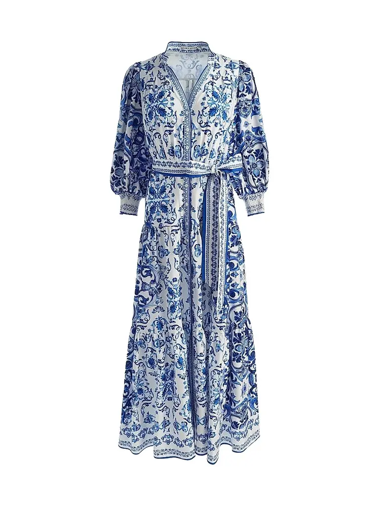 Alice + Olivia Women's Cora Tiered Shirtdress - Solstice - Size XL | Image 1 Alice + Olivia Women's Cora Tiered Shirtdress - Solstice - Size XL | Image 1